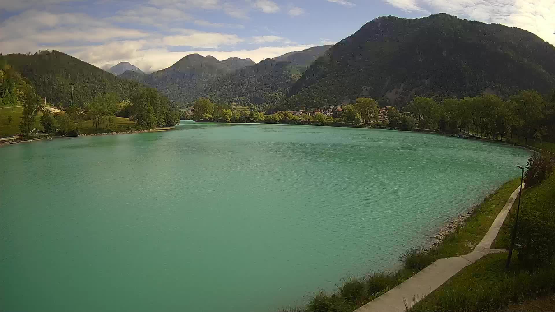 Most na Soči – Panorama del lago