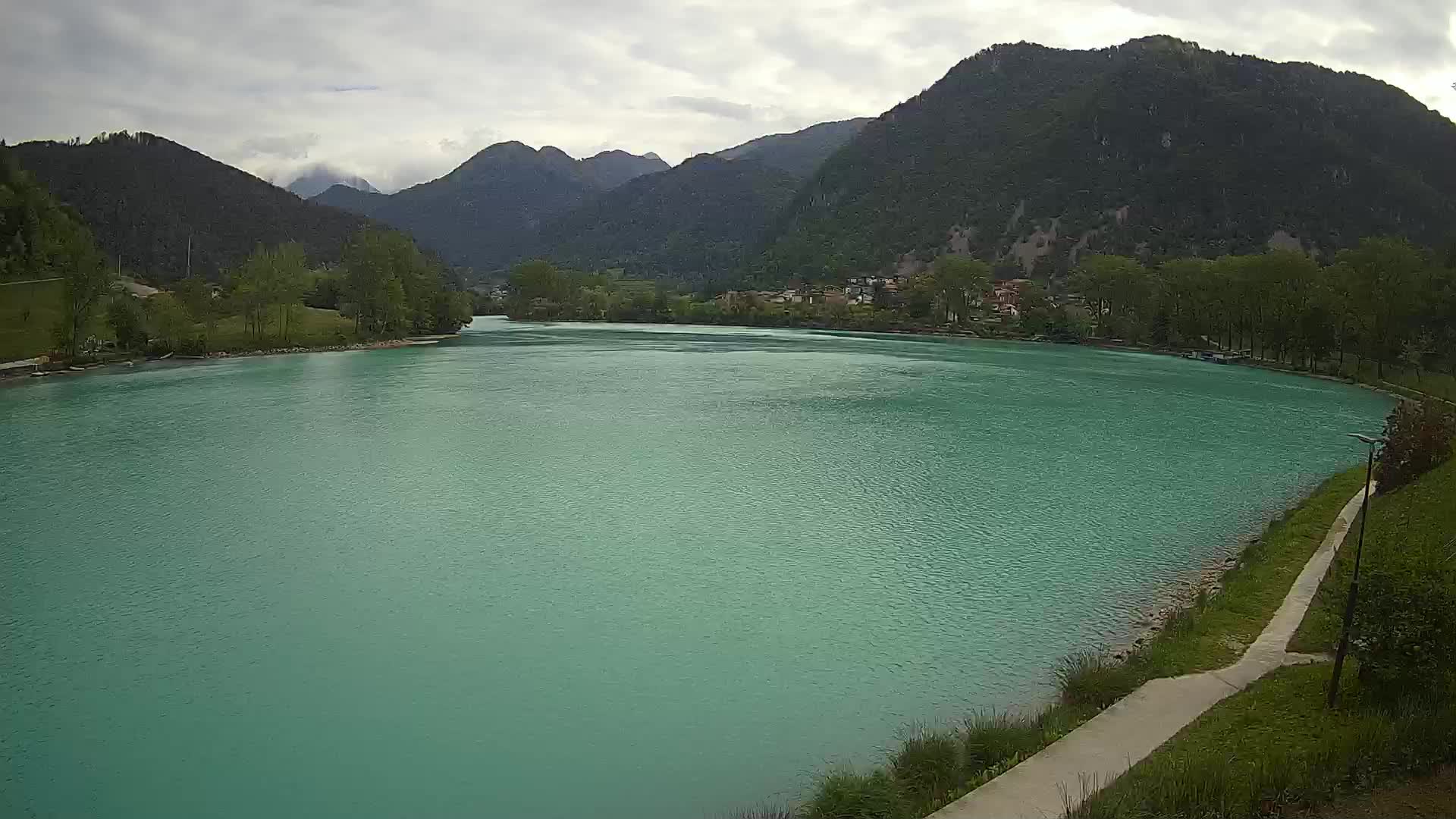 Most na Soči – Panoramic view of Lake
