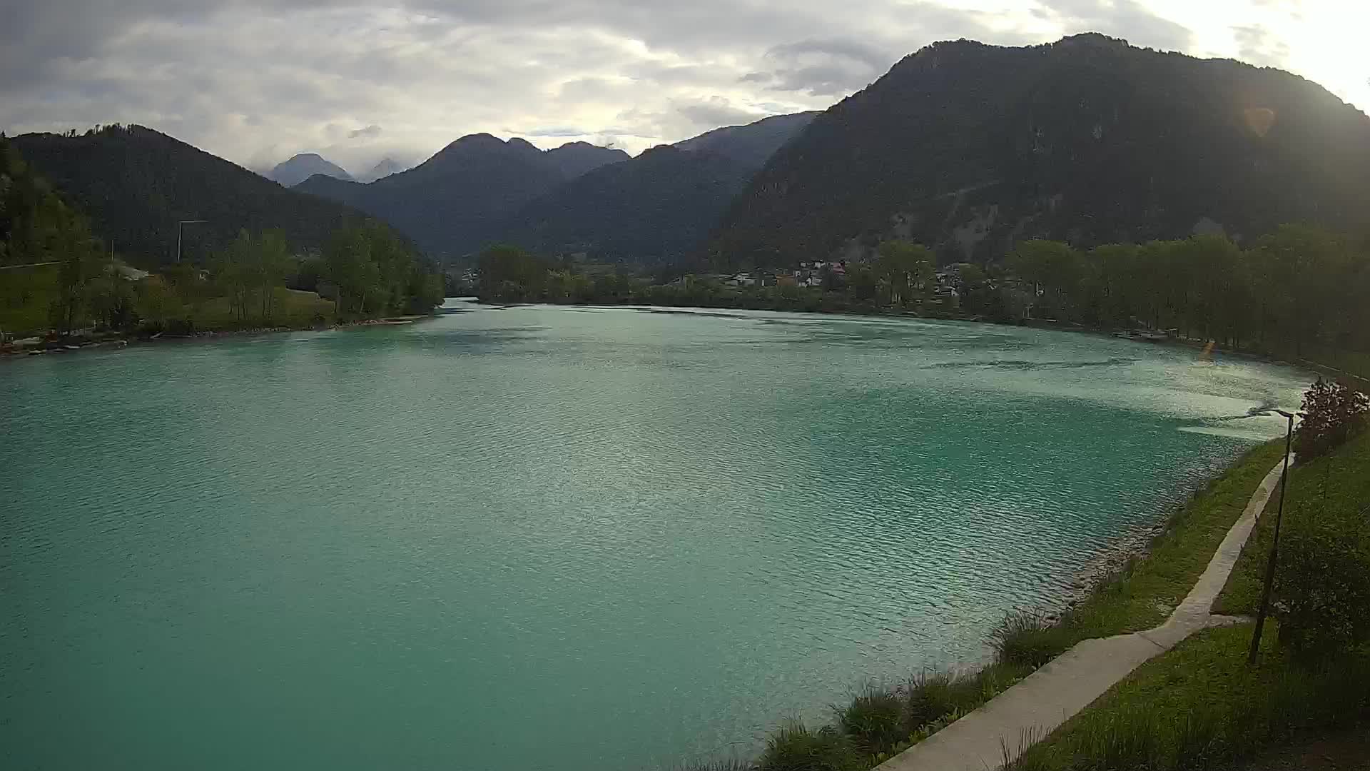 Most na Soči – Panorama del lac