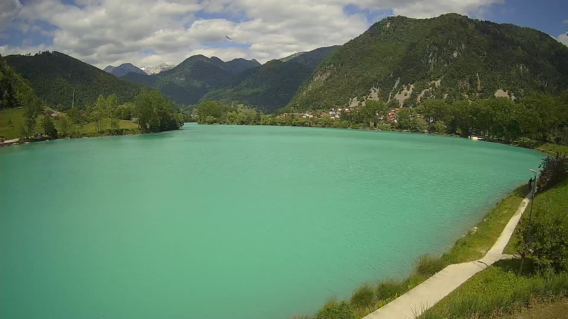 Most na Soči – Panoramic view of Lake