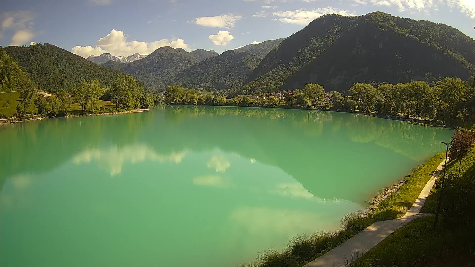 Most na Soči – Panorama del lac