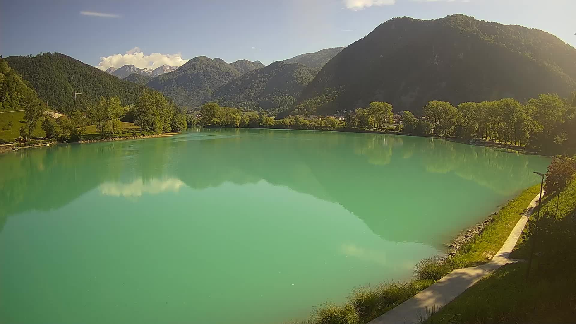 Most na Soči – Pogled na jezero