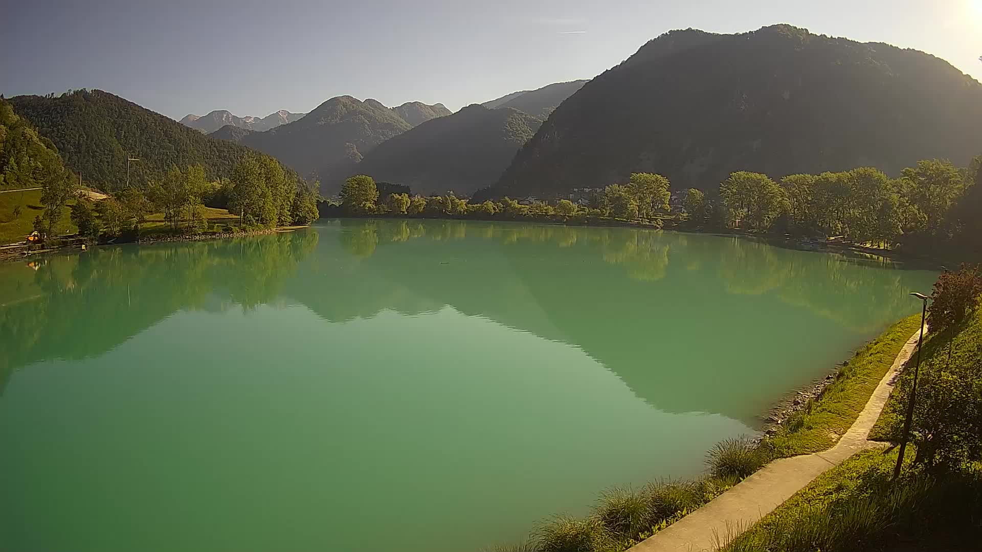 Most na Soči – Pogled na jezero