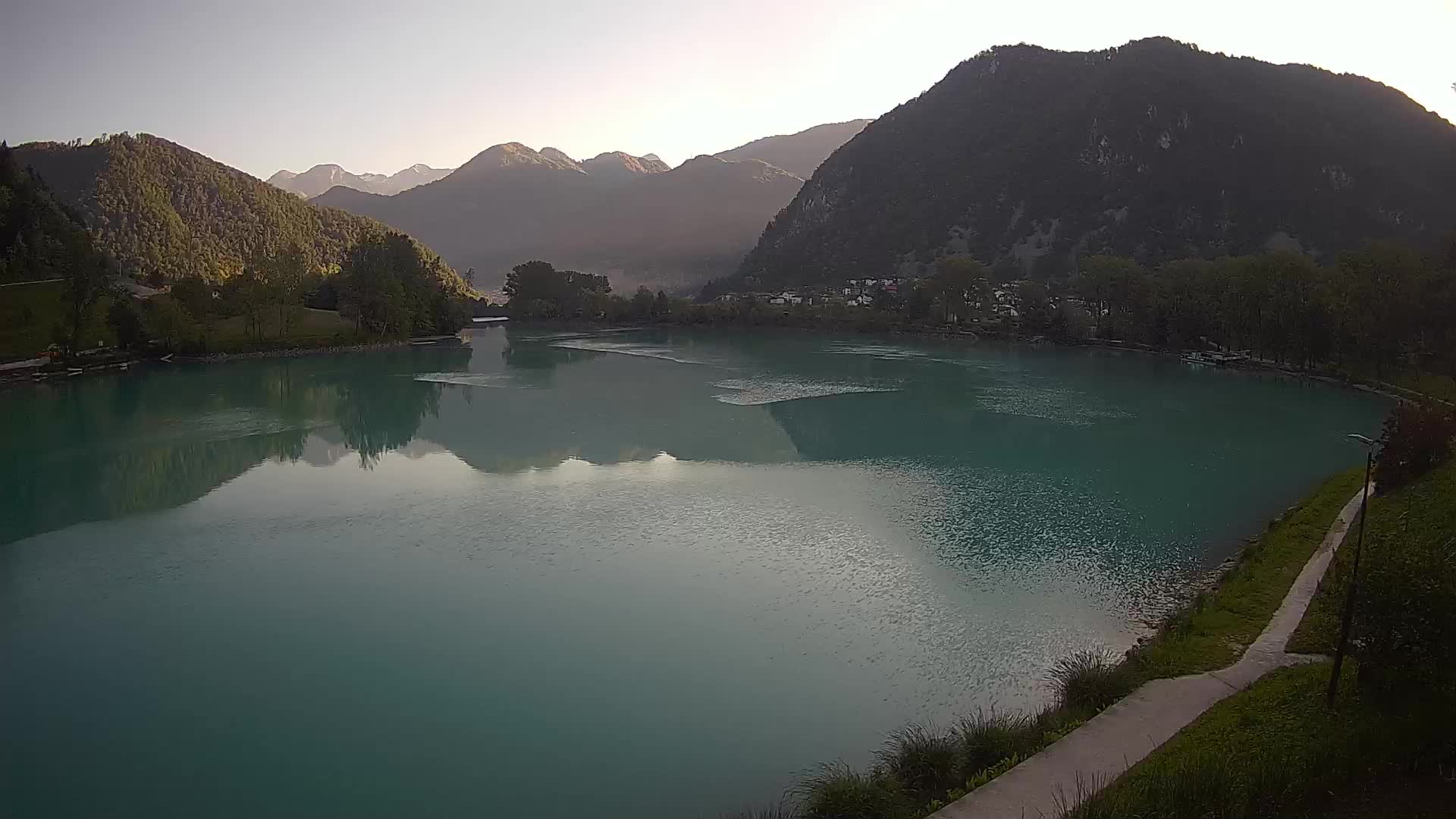 Most na Soči – Panorama del lac