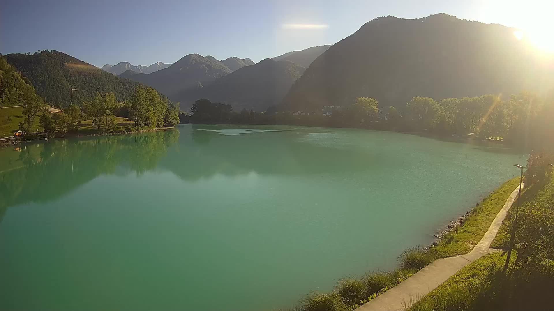 Most na Soči – Pogled na jezero