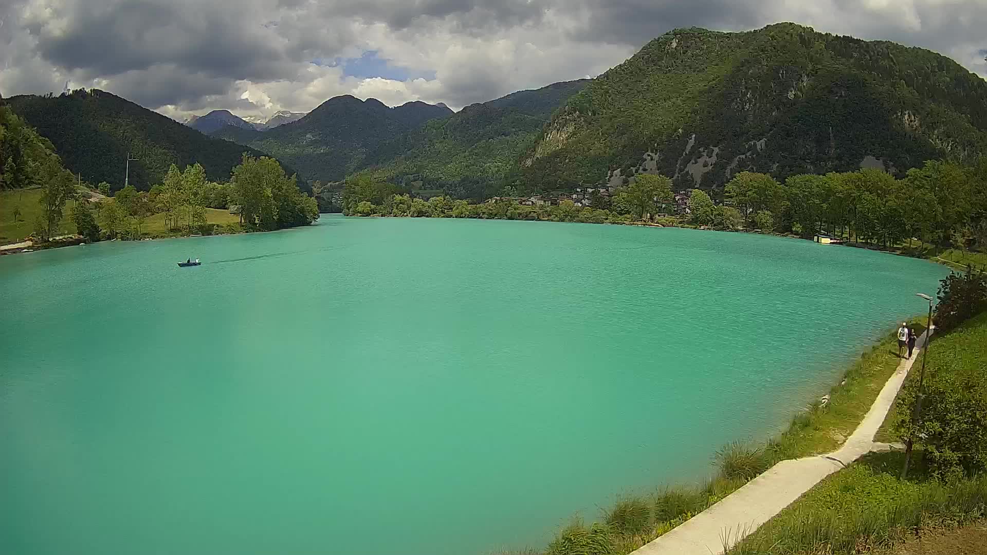Most na Soči – Panoramic view of Lake