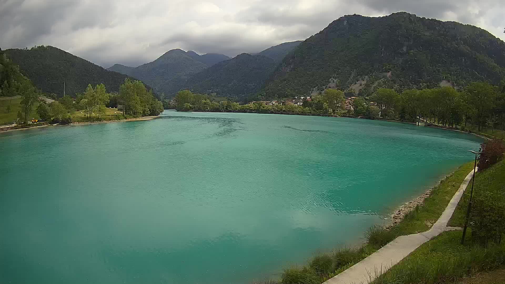 Most na Soči – Panorama del lac