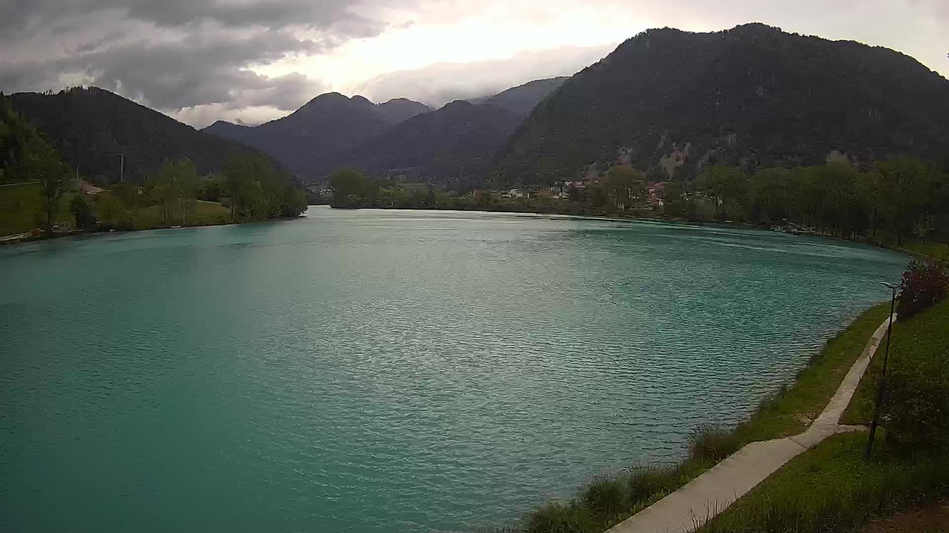 Most na Soči – Panoramic view of Lake