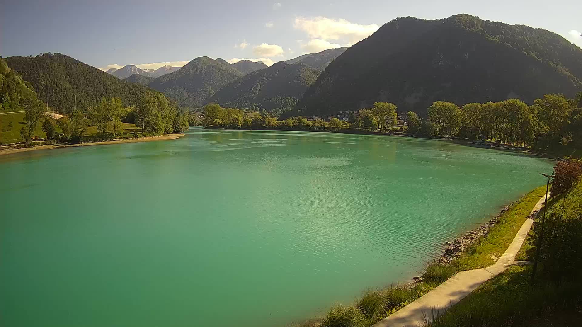 Live Mosta na Soči webcam Slovénie