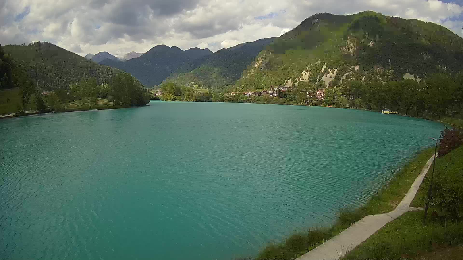 Most na Soči – Panoramic view of Lake