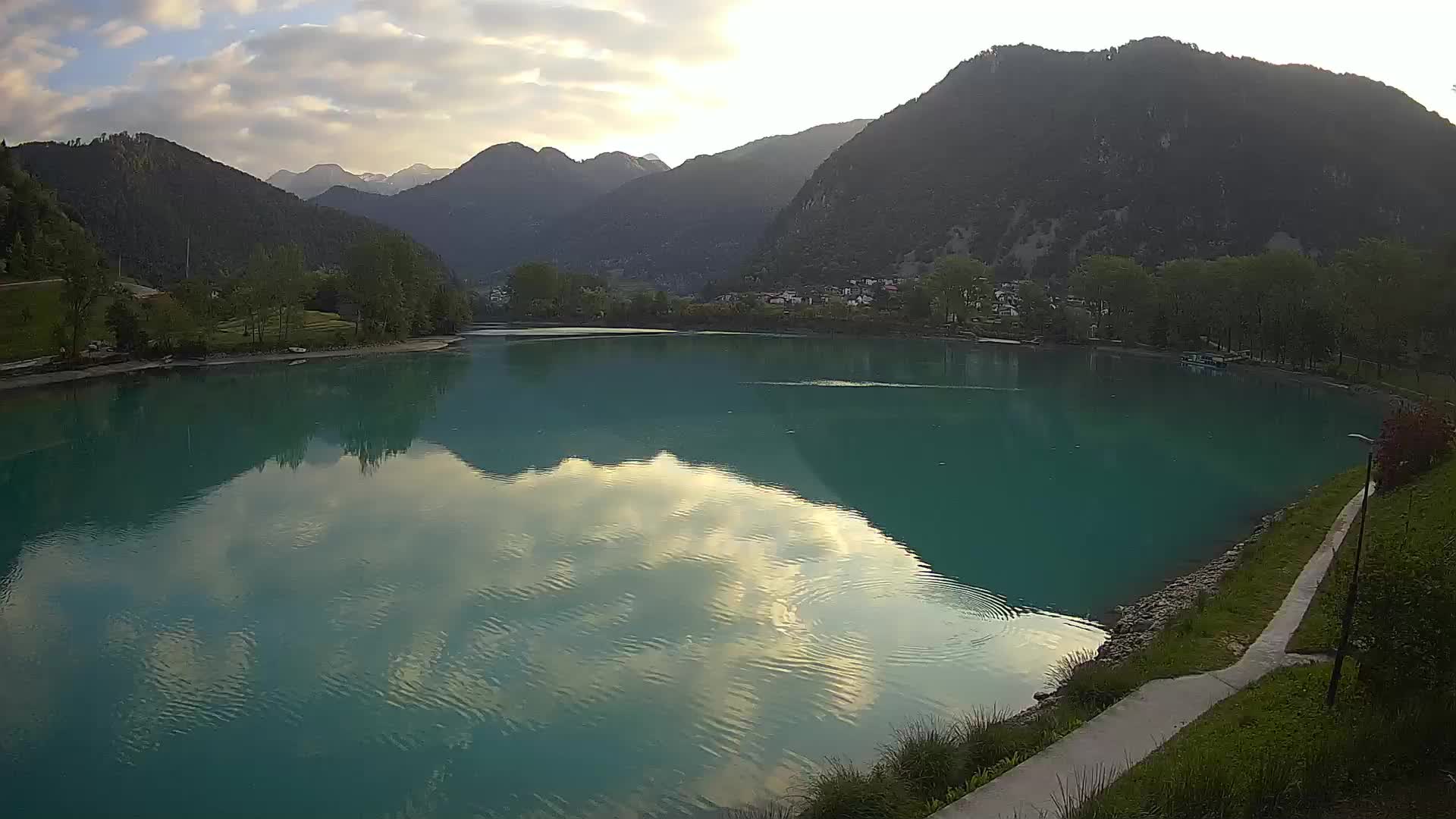 Most na Soči – Panoramic view of Lake