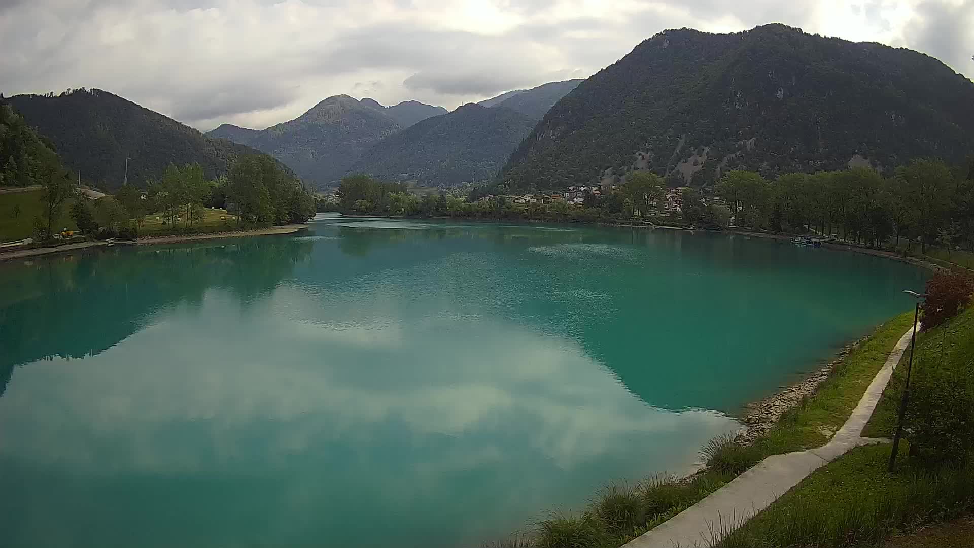 Most na Soči – Panoramic view of Lake