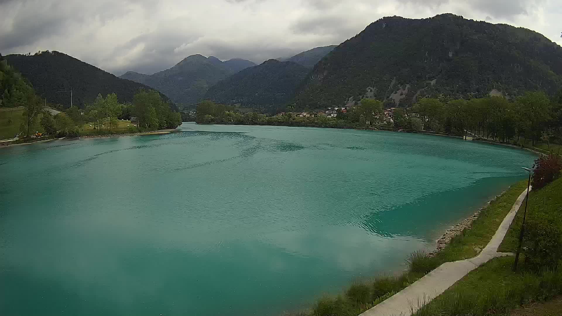 Most na Soči – Pogled na jezero