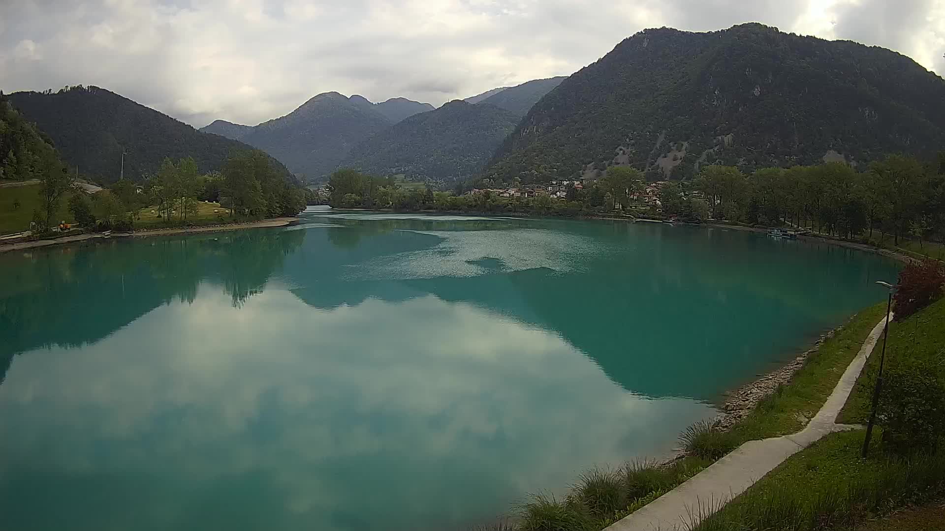 Most na Soči – Panorama del lago