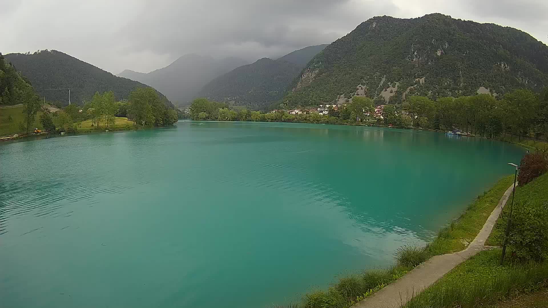 Most na Soči – Panorama del lac