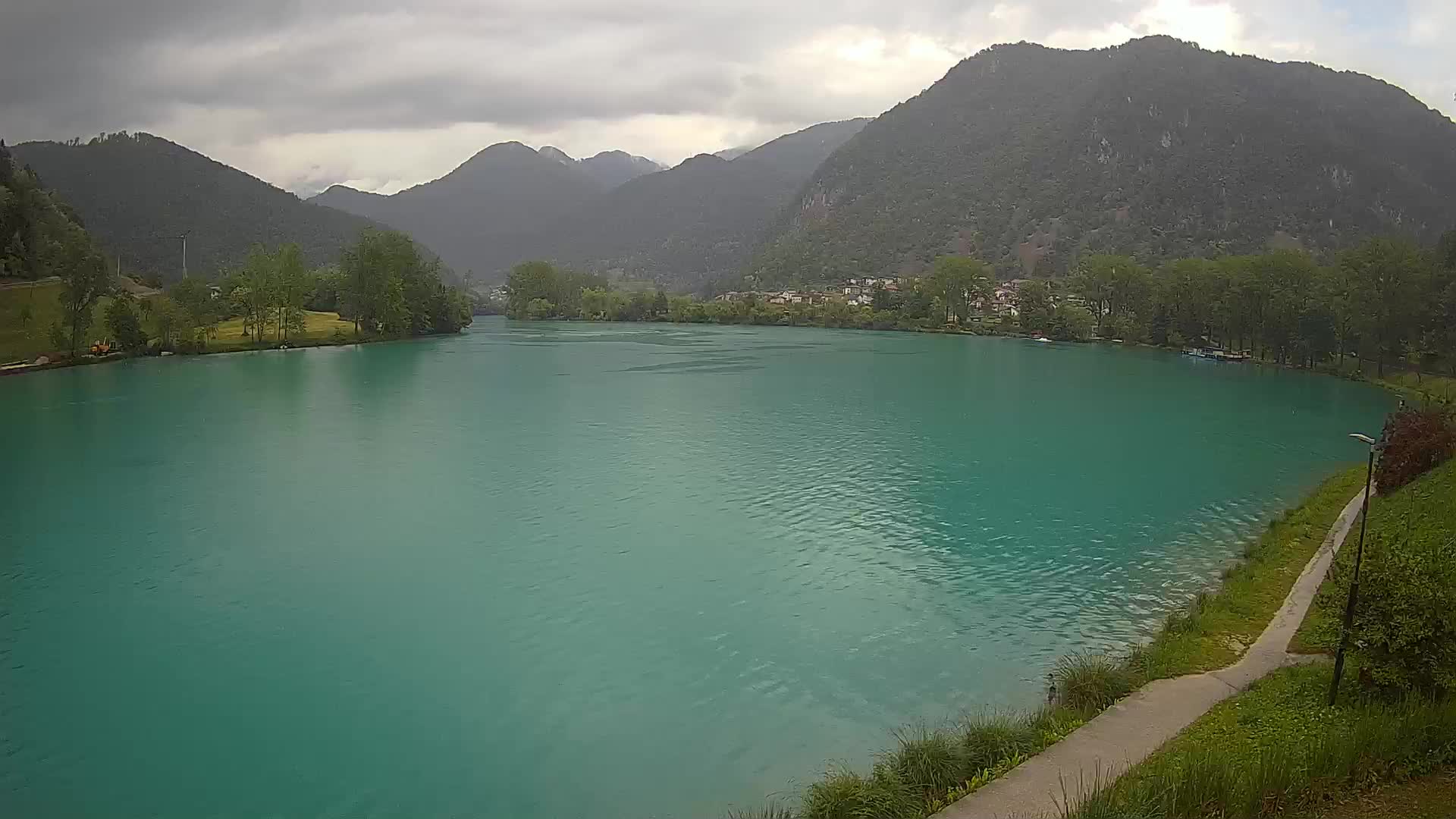 Most na Soči – Panoramic view of Lake