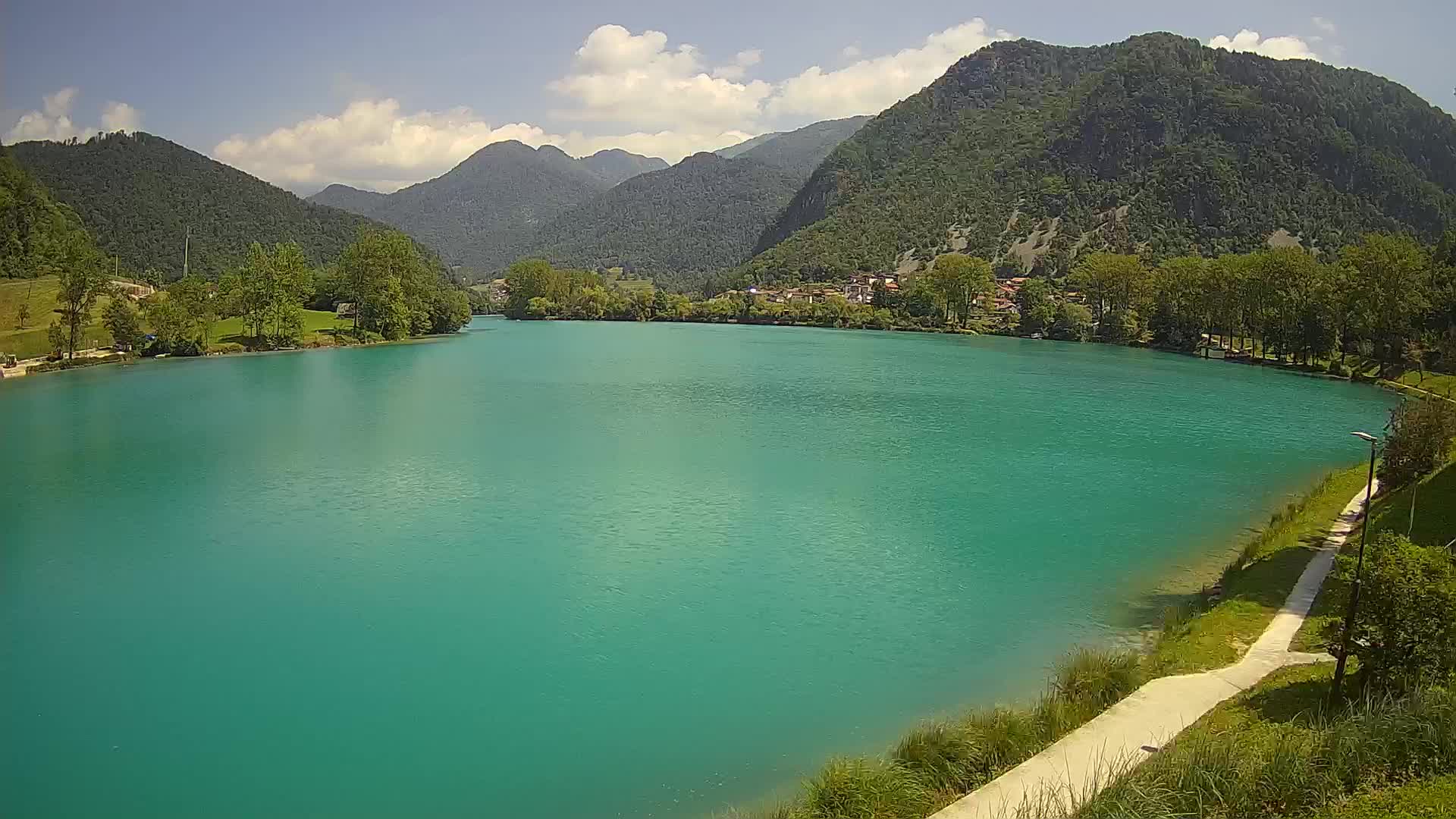 Most na Soči – Pogled na jezero