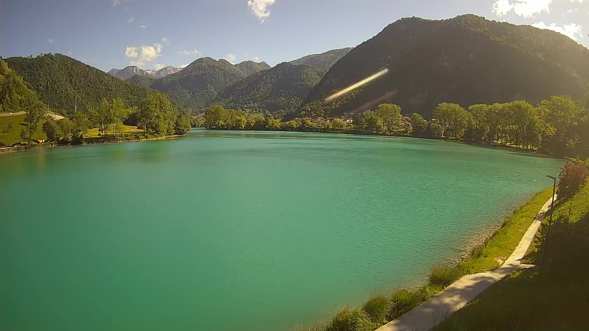 Most na Soči – Pogled na jezero