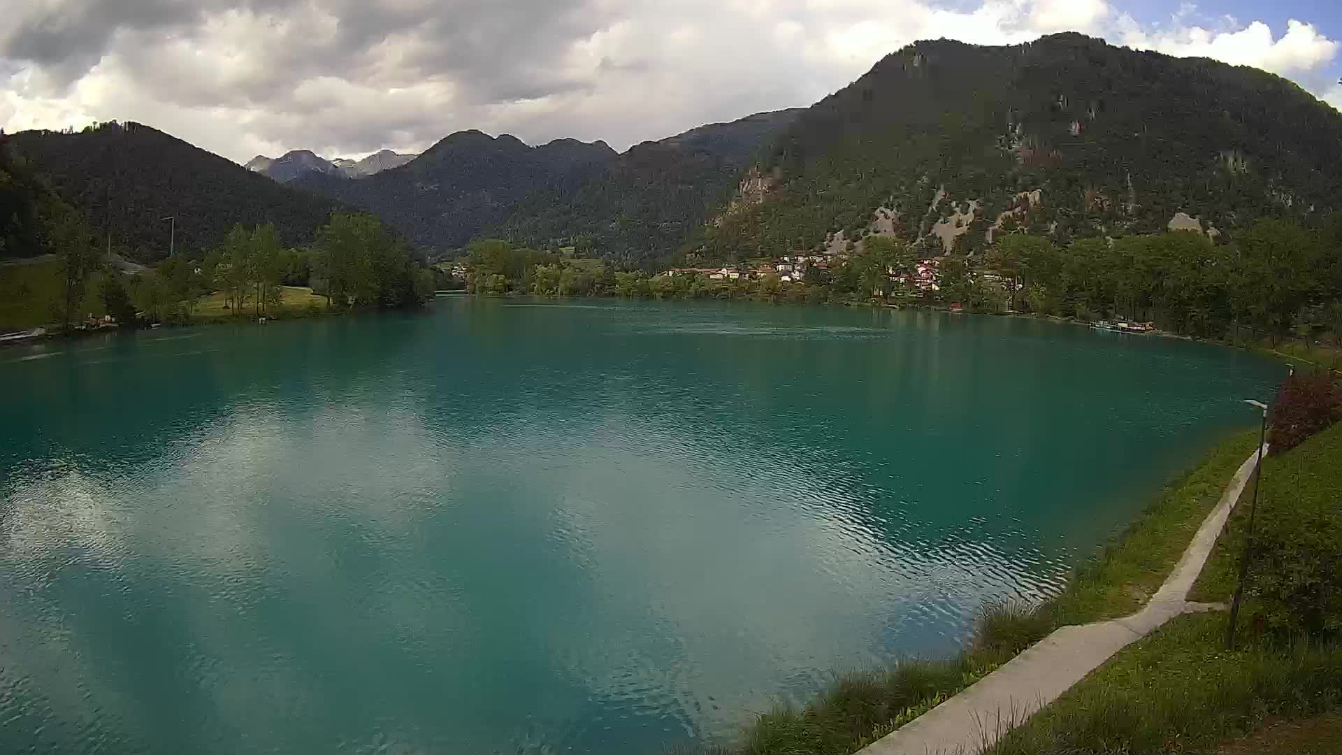 Most na Soči – Panoramic view of Lake