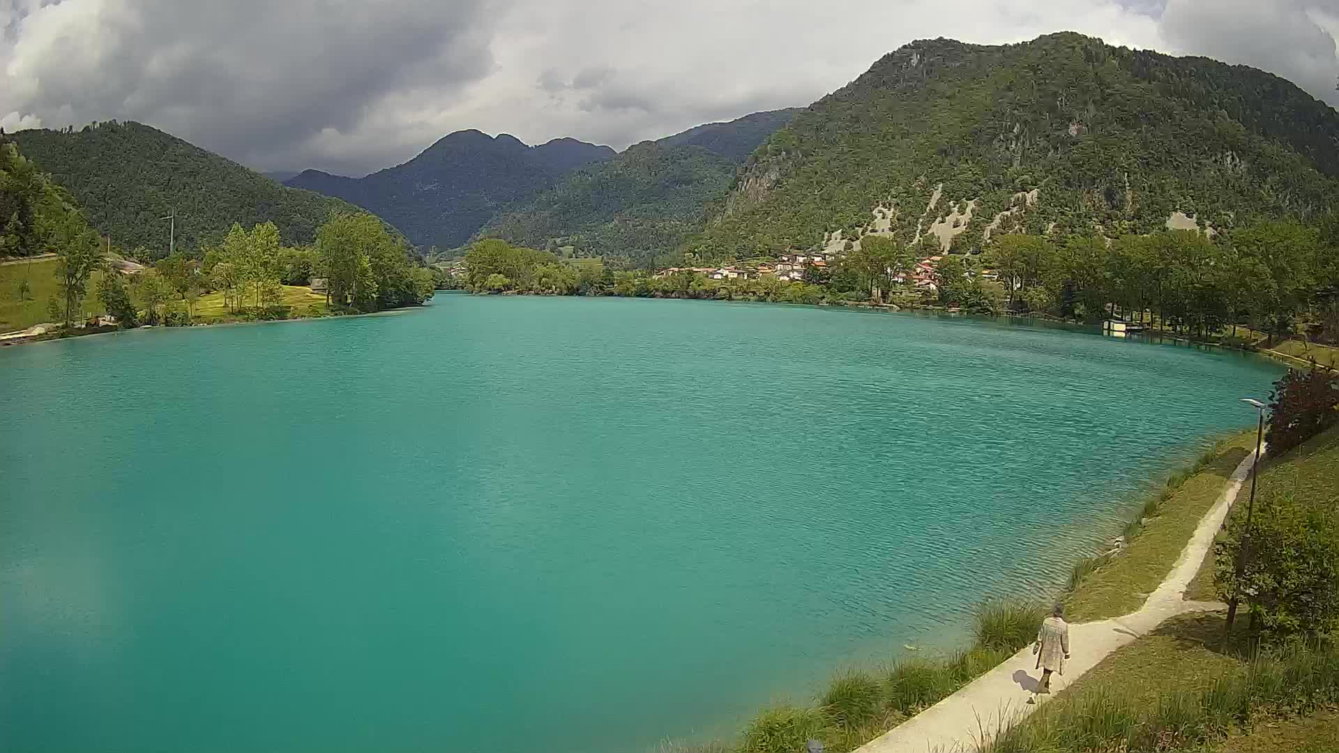 Most na Soči – Panorama del lago