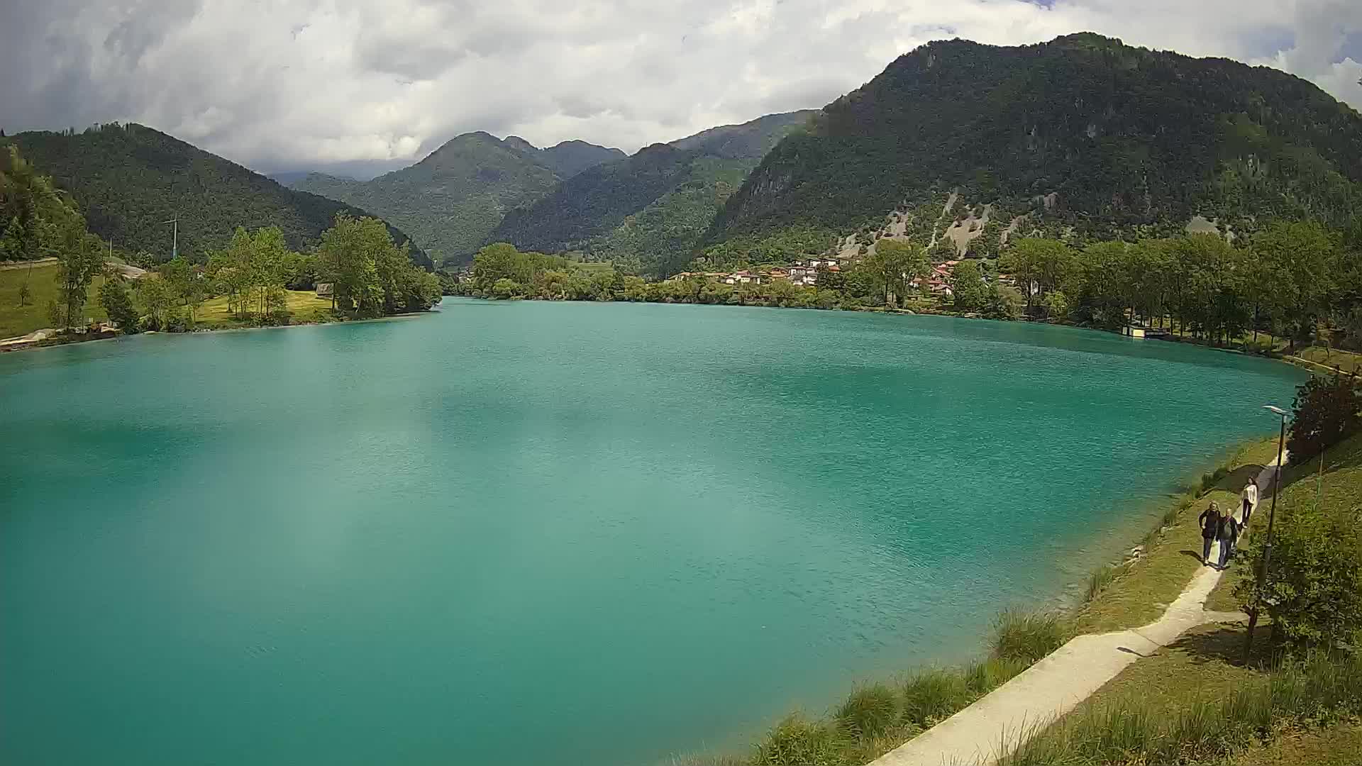 Most na Soči – Pogled na jezero