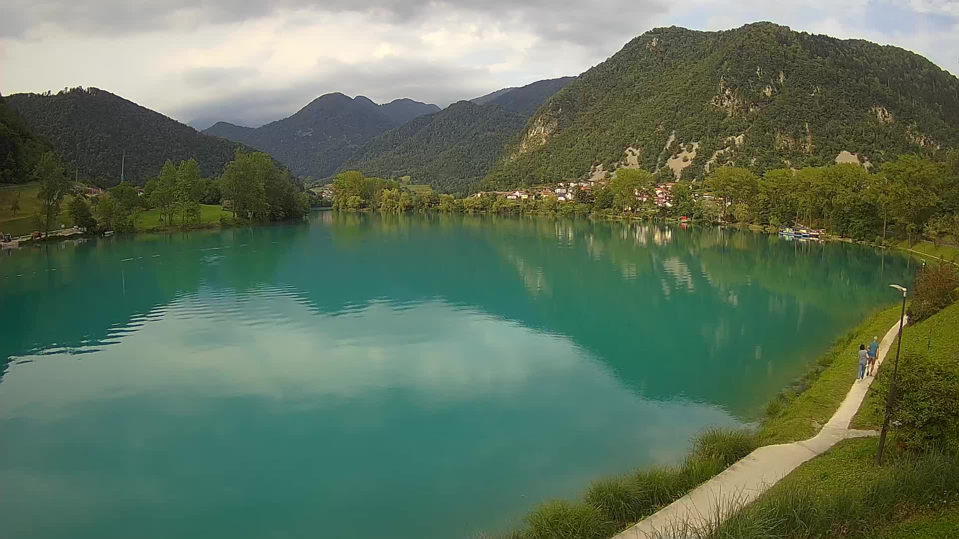 Most na Soči – Panoramic view of Lake