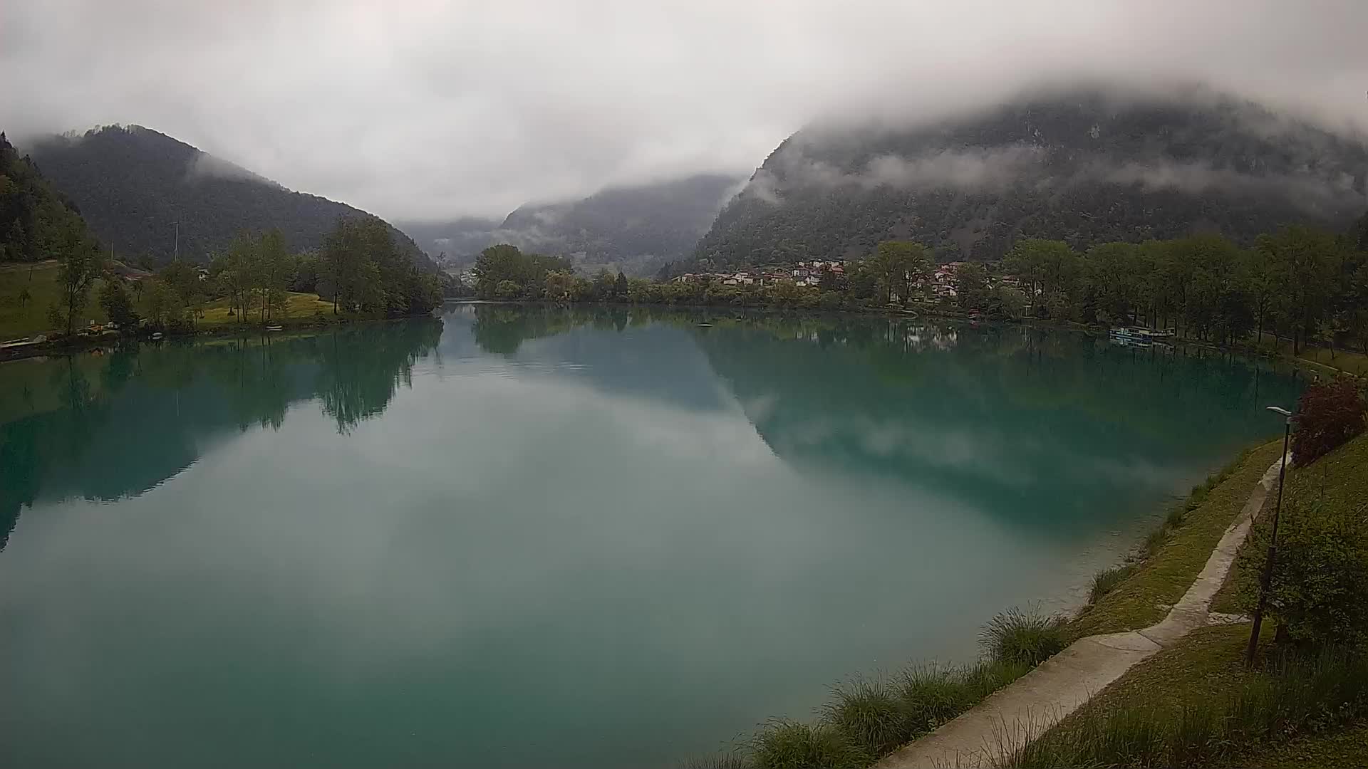 Most na Soči – Panorama del lac