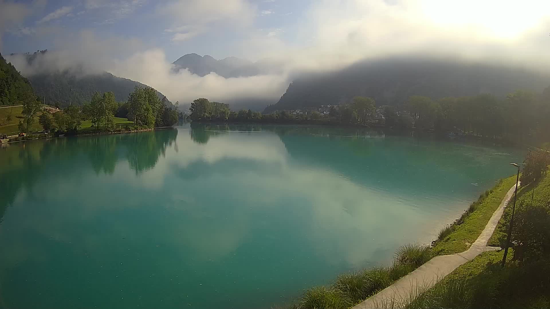 LIVE Webcam Most na Soči lake – Slovenia