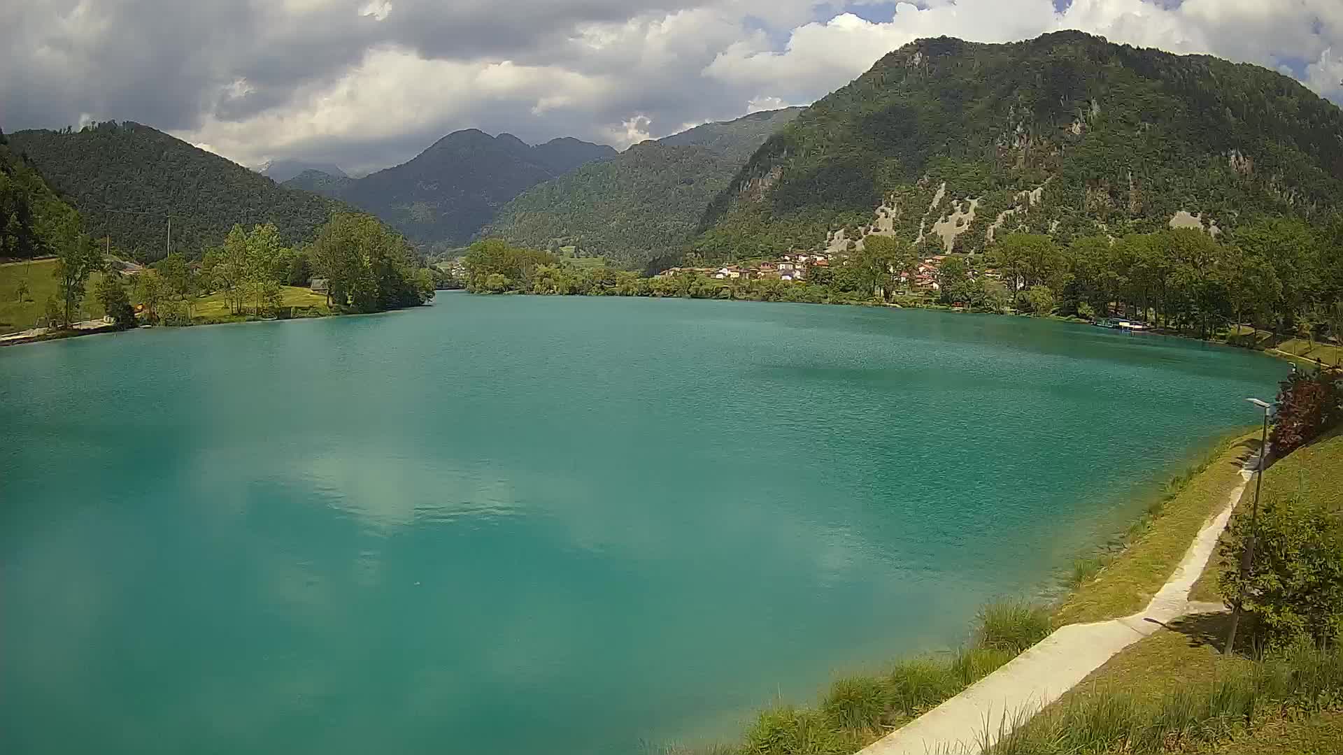 Most na Soči – Panorama del lago
