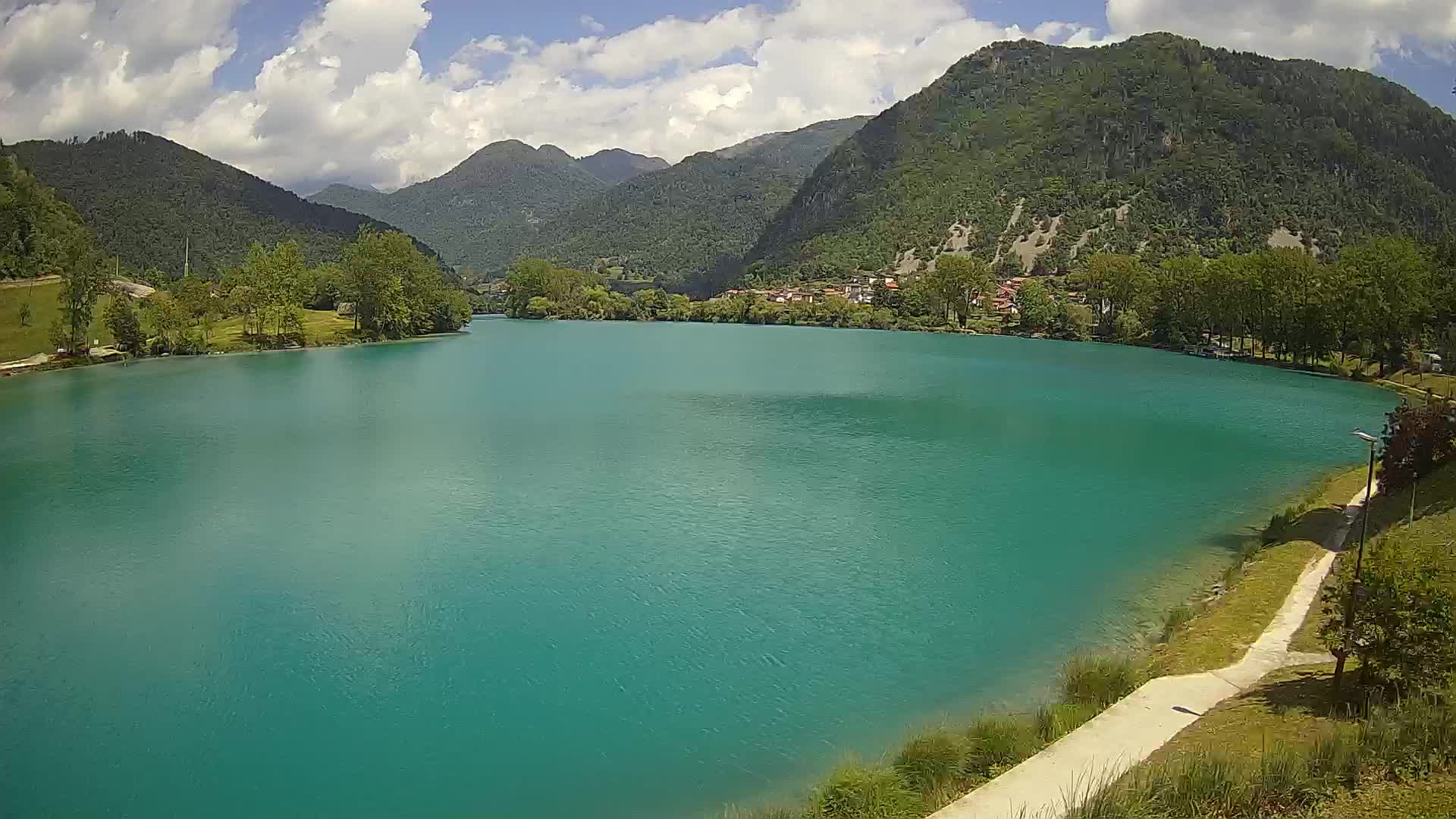 Most na Soči – Panorama del lago