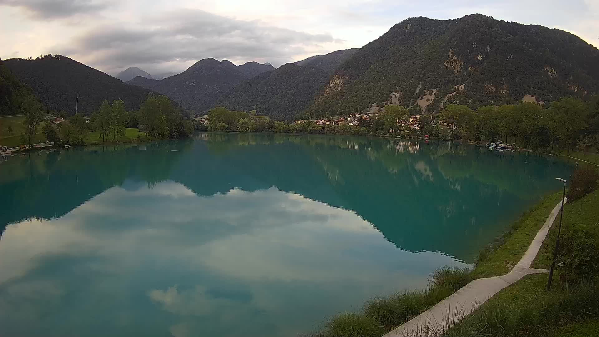 Most na Soči – Panoramic view of Lake