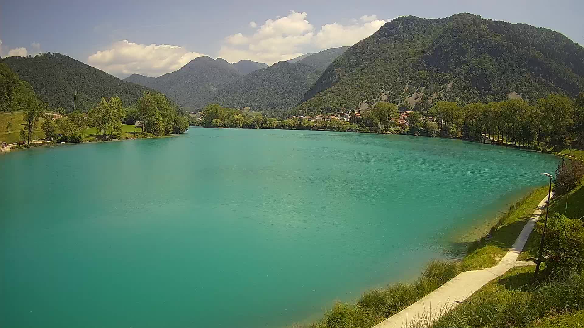 Most na Soči – Panoramic view of Lake