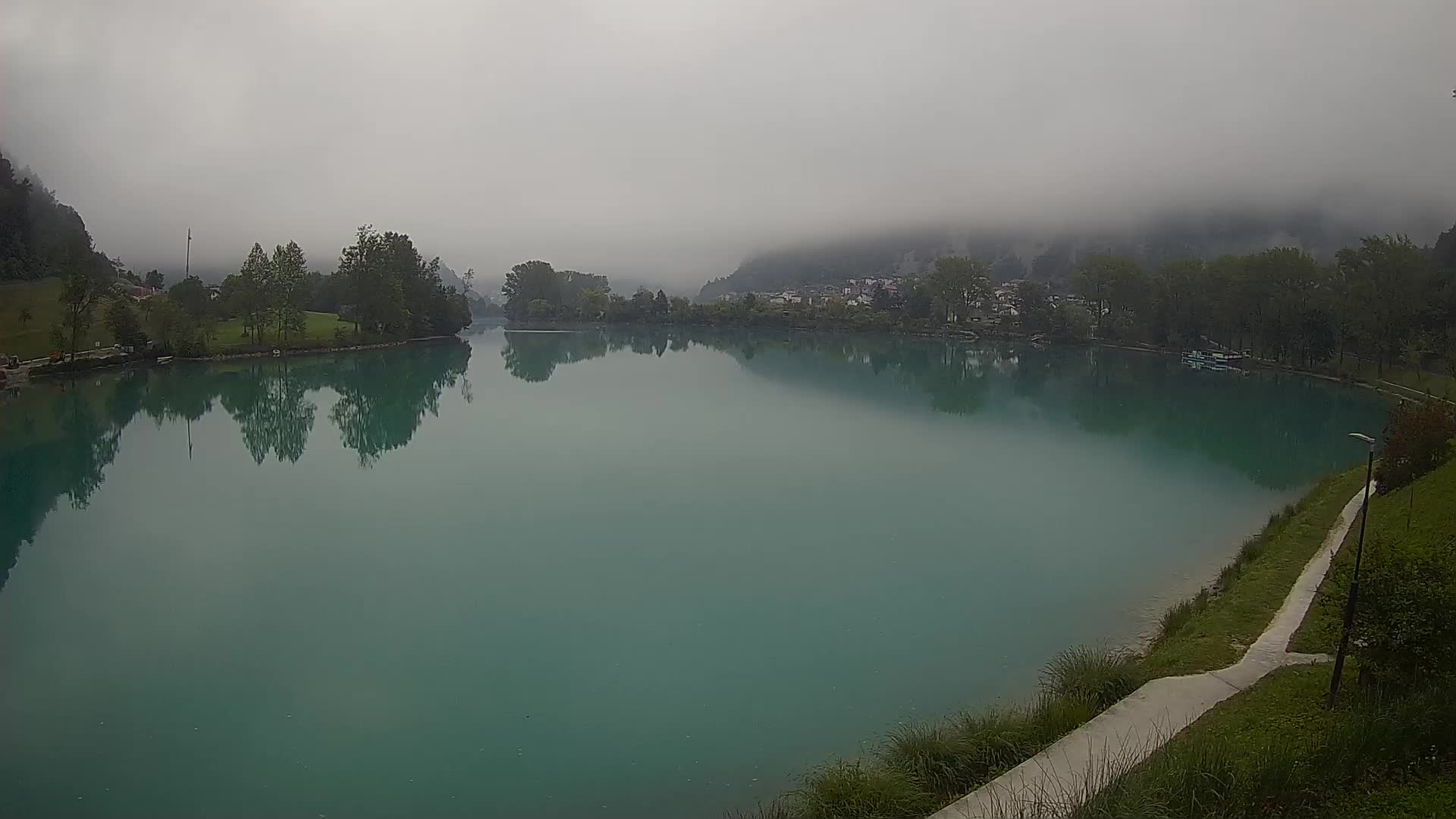 Most na Soči – Panoramic view of Lake