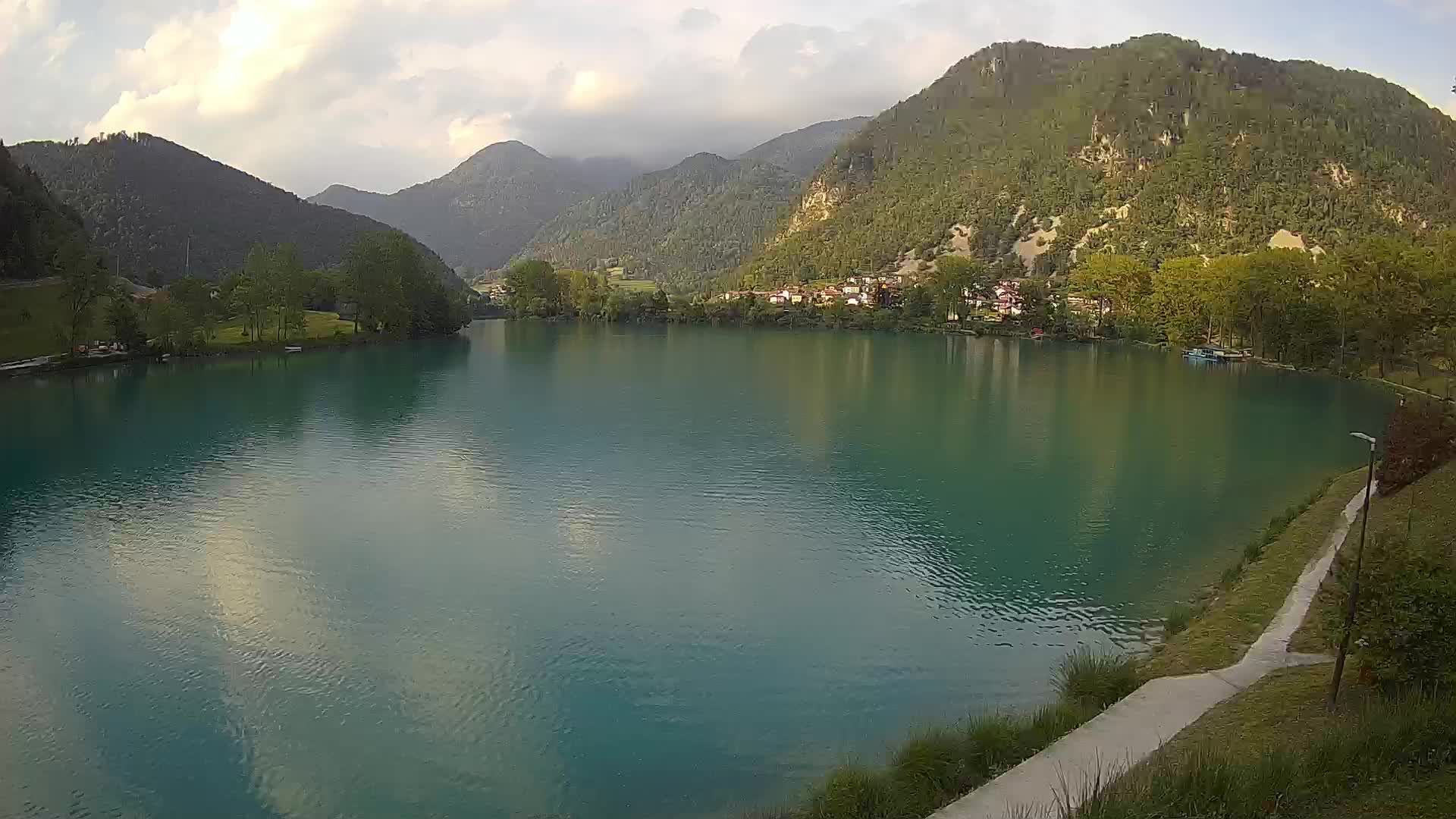 Most na Soči – Panoramic view of Lake