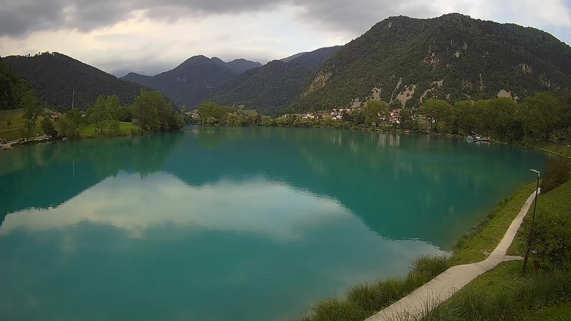 Most na Soči – Panorama del lago
