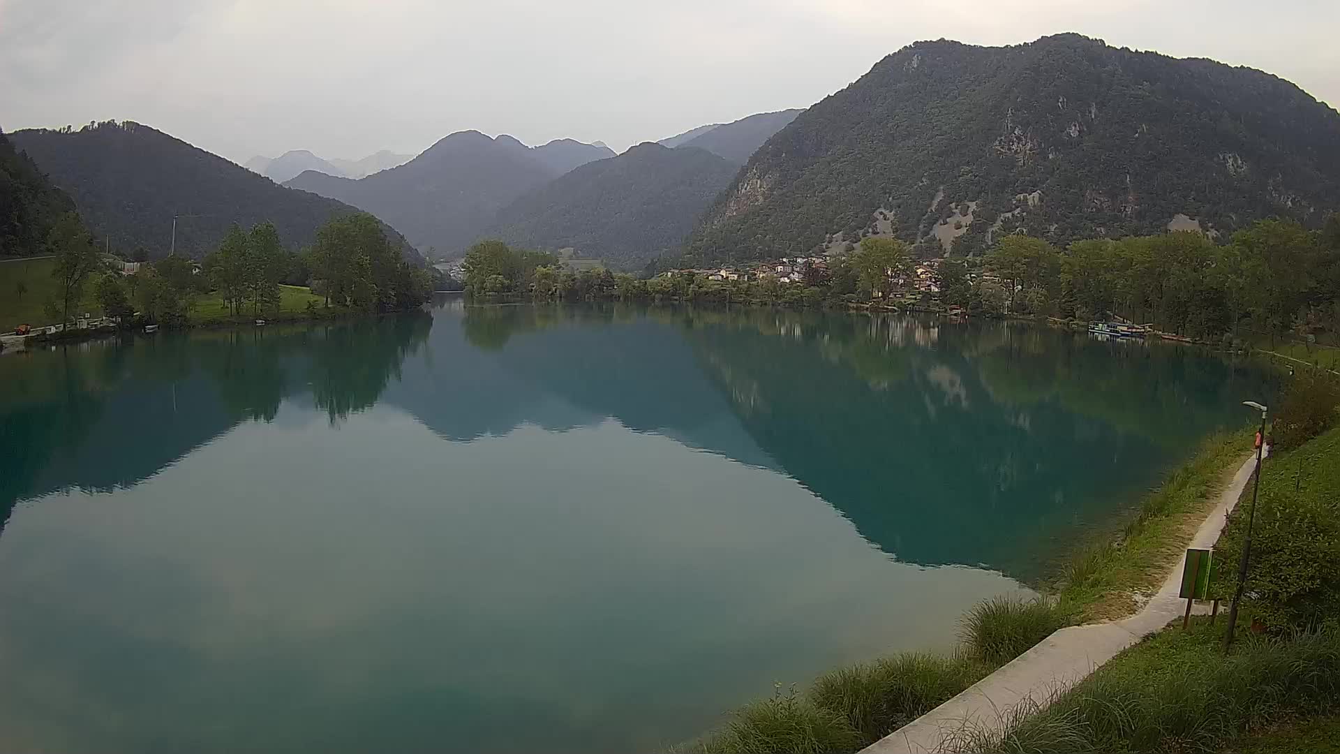 Most na Soči – Panoramic view of Lake