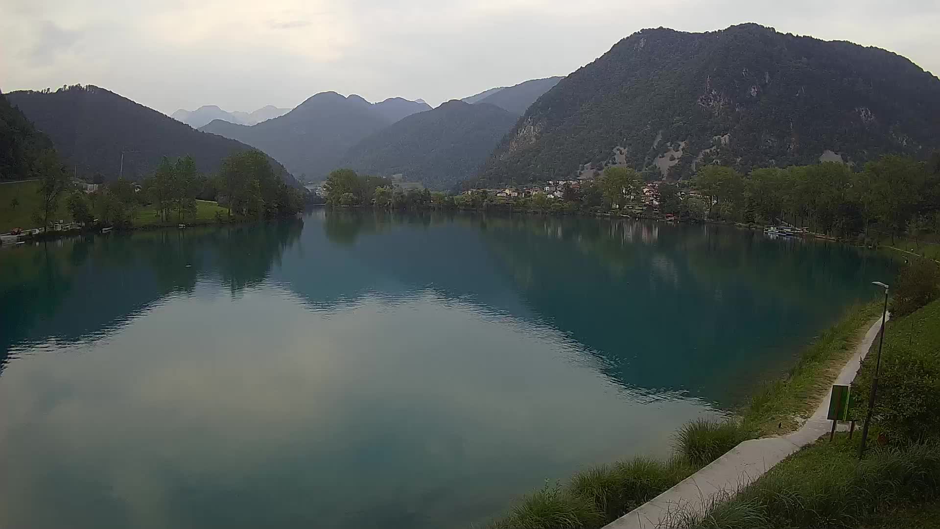Most na Soči – Panoramic view of Lake