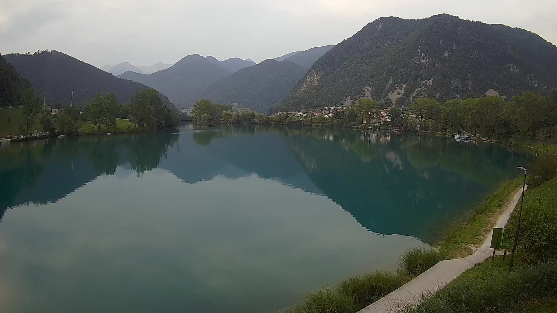 Most na Soči – Panoramic view of Lake