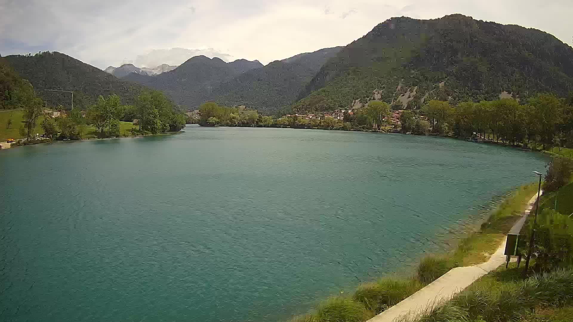 Most na Soči – Pogled na jezero