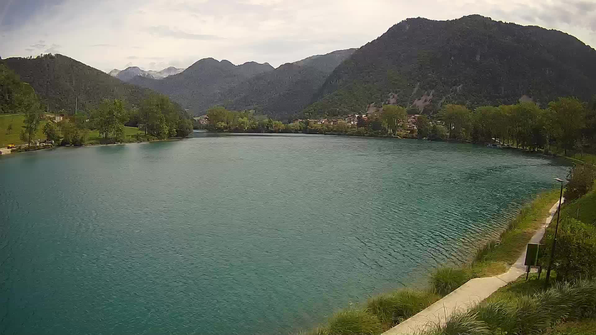 Most na Soči – Panorama del lac