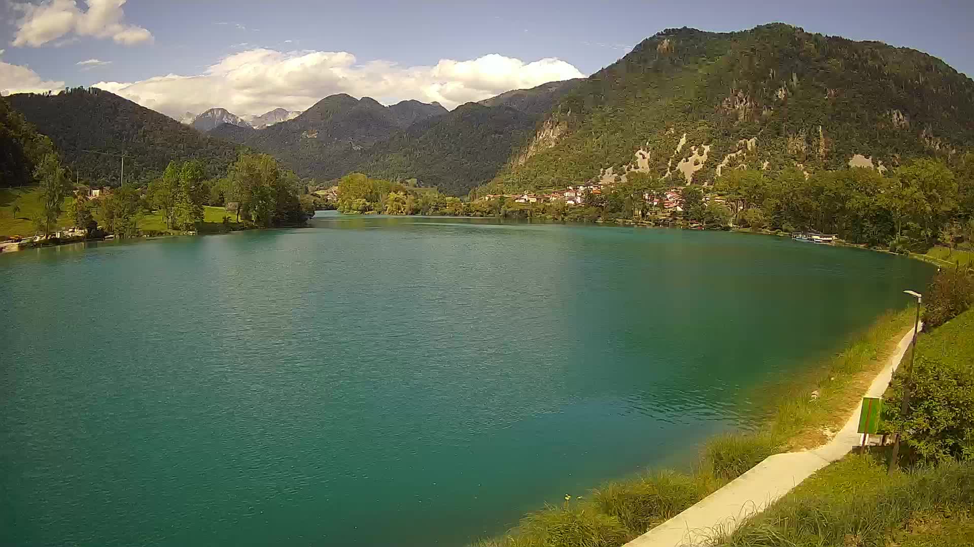 Web kamera Most na Soči – jezero