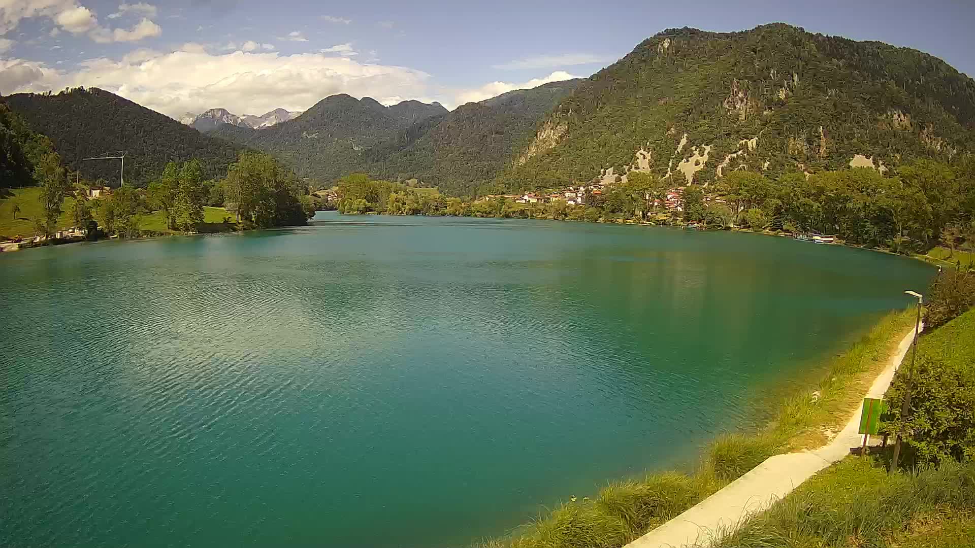 Most na Soči – Pogled na jezero