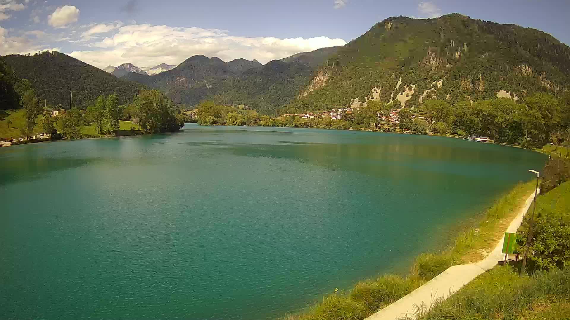Most na Soči – Pogled na jezero