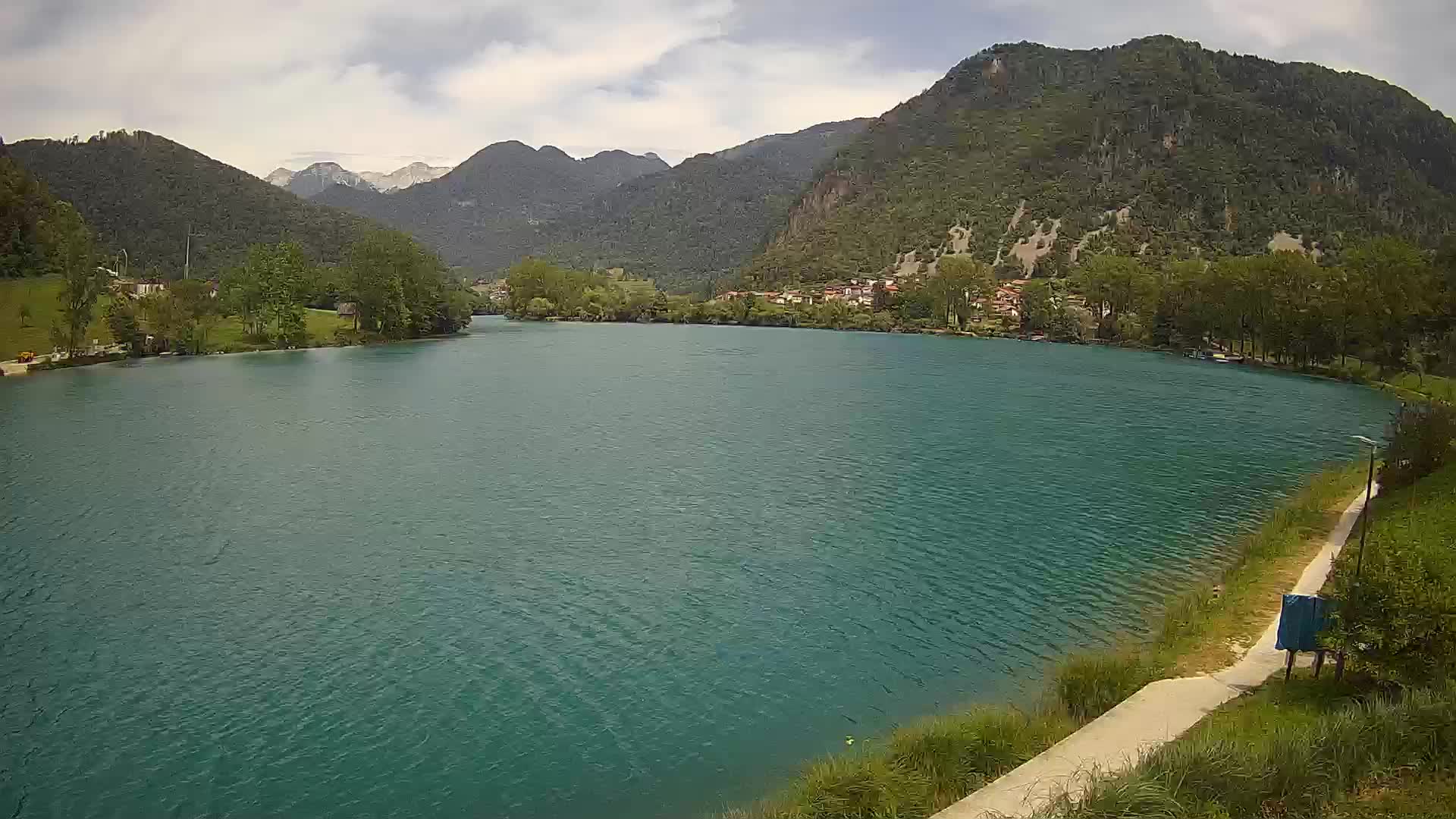 Most na Soči – Panorama del lac
