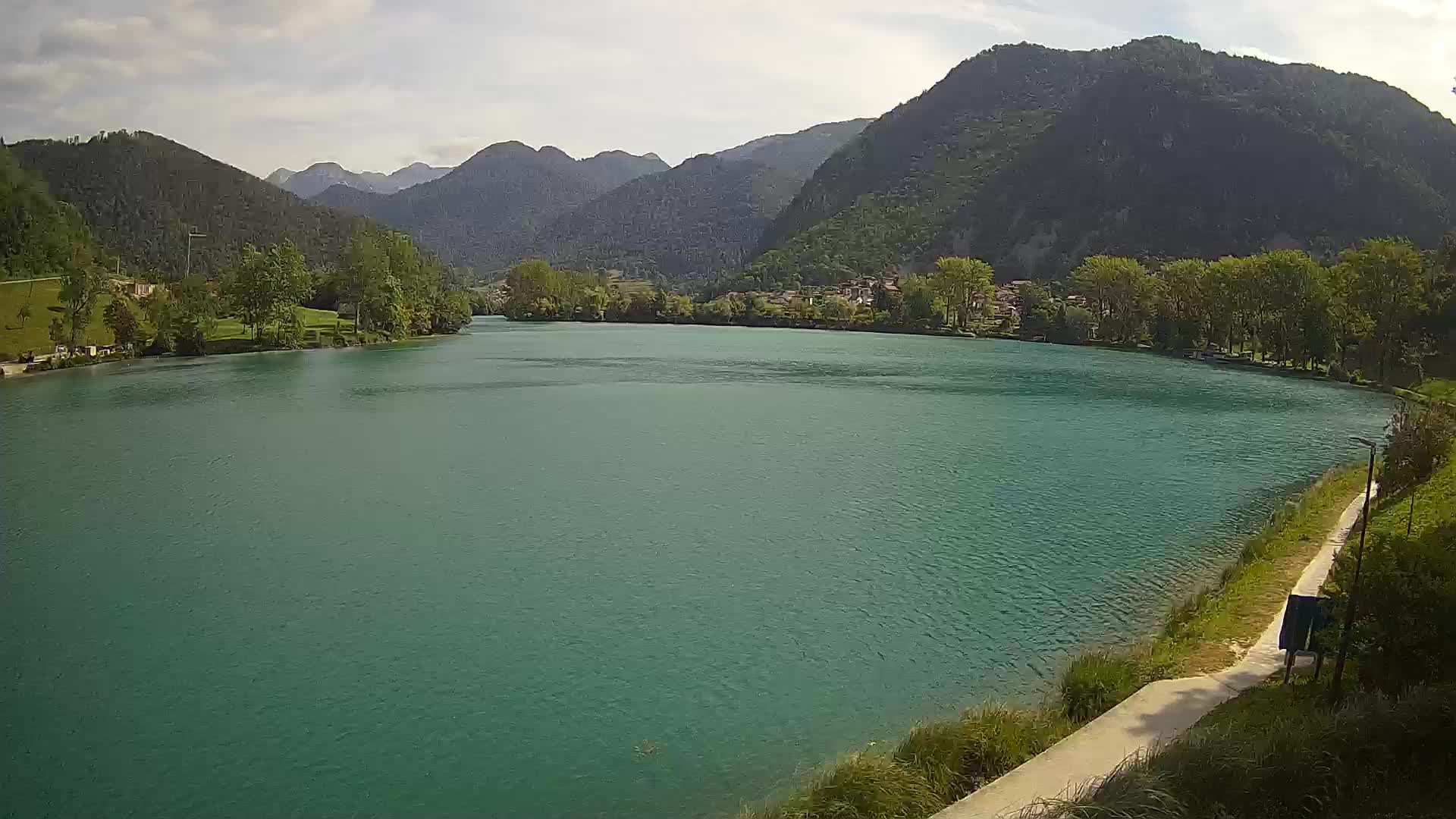 Most na Soči – Panorama del lago
