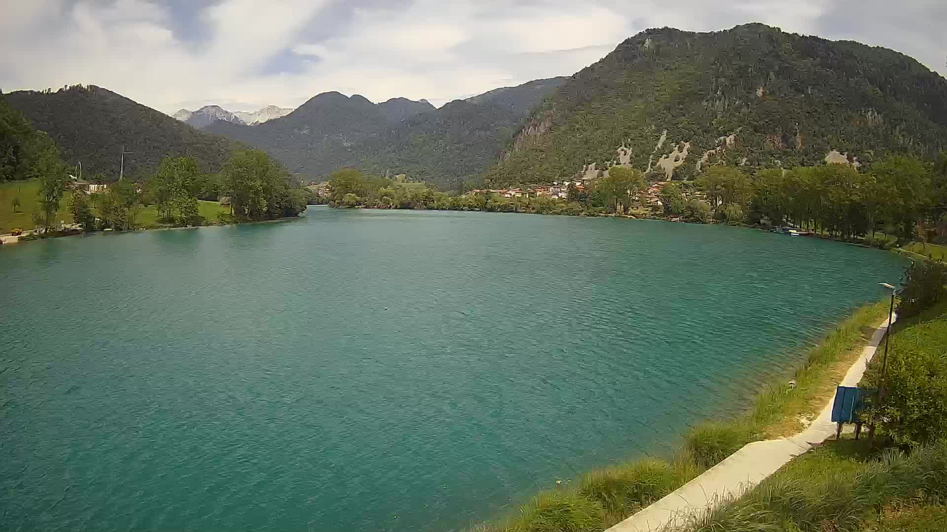 Most na Soči – Pogled na jezero