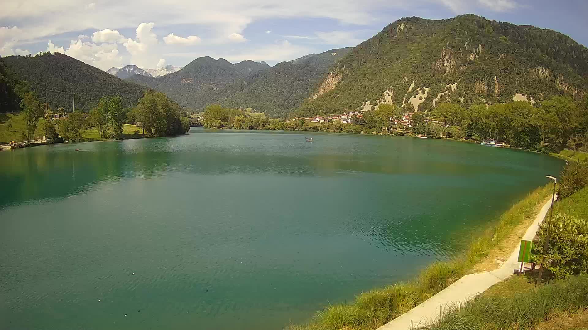 Most na Soči – Pogled na jezero