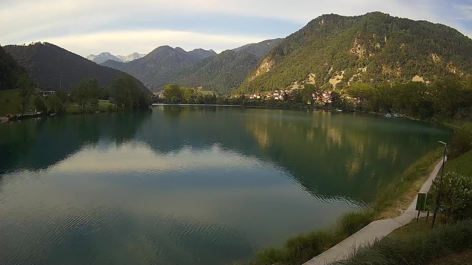 Most na Soči – Pogled na jezero