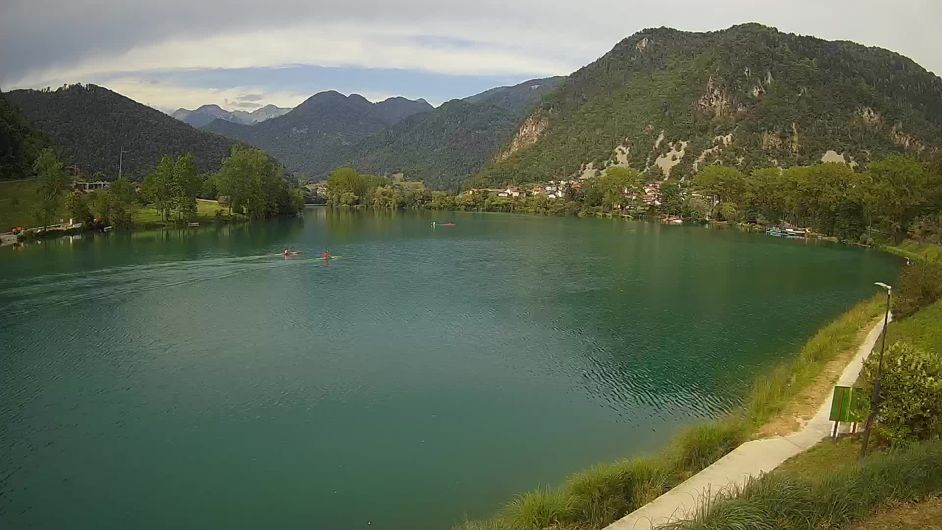 Most na Soči – Pogled na jezero