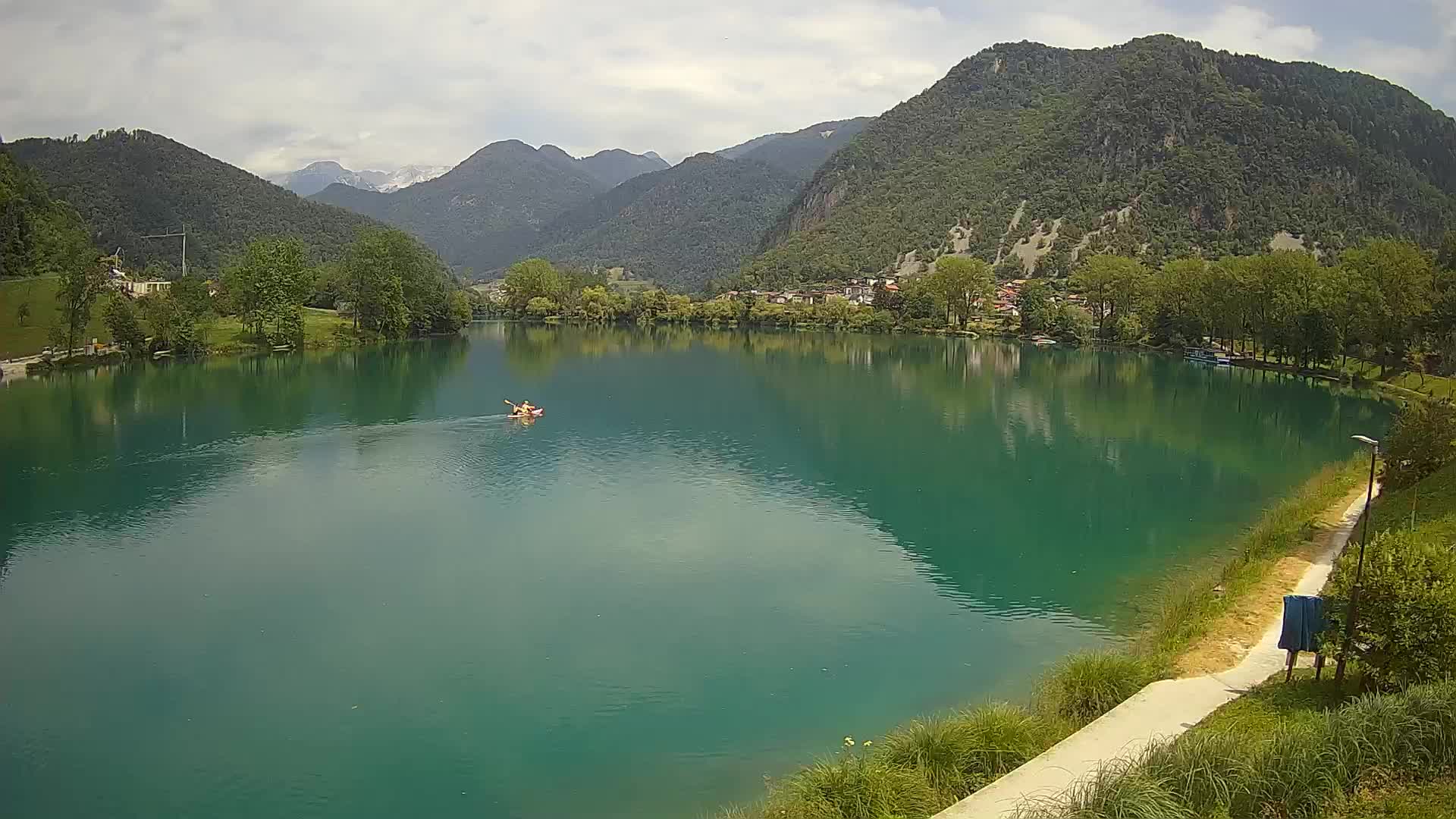 Web kamera Most na Soči – jezero